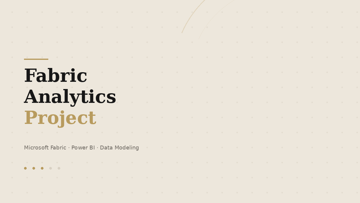 Fabric analytics project cover